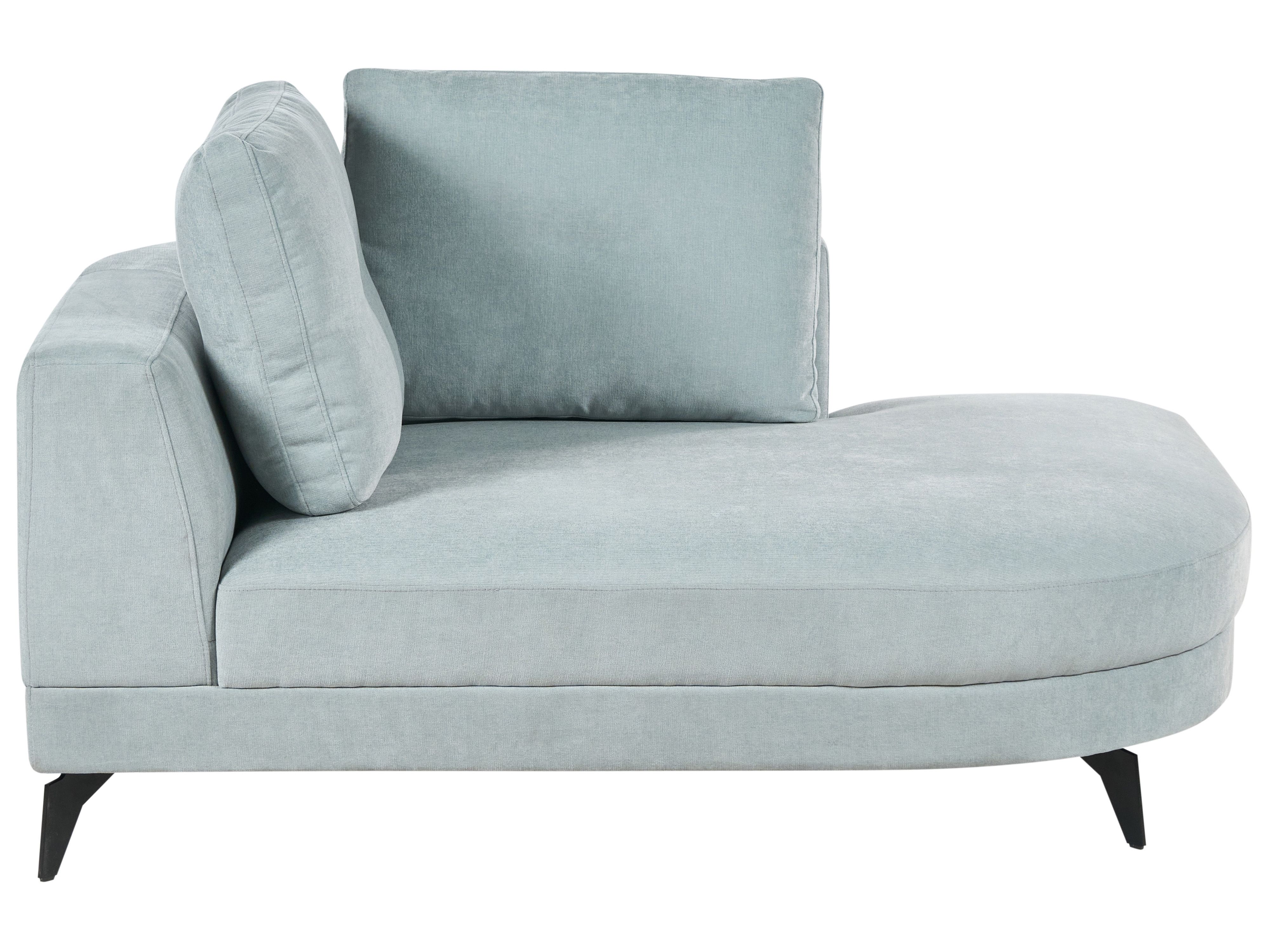 Chaise Longue MARUM Chenille Light Blue