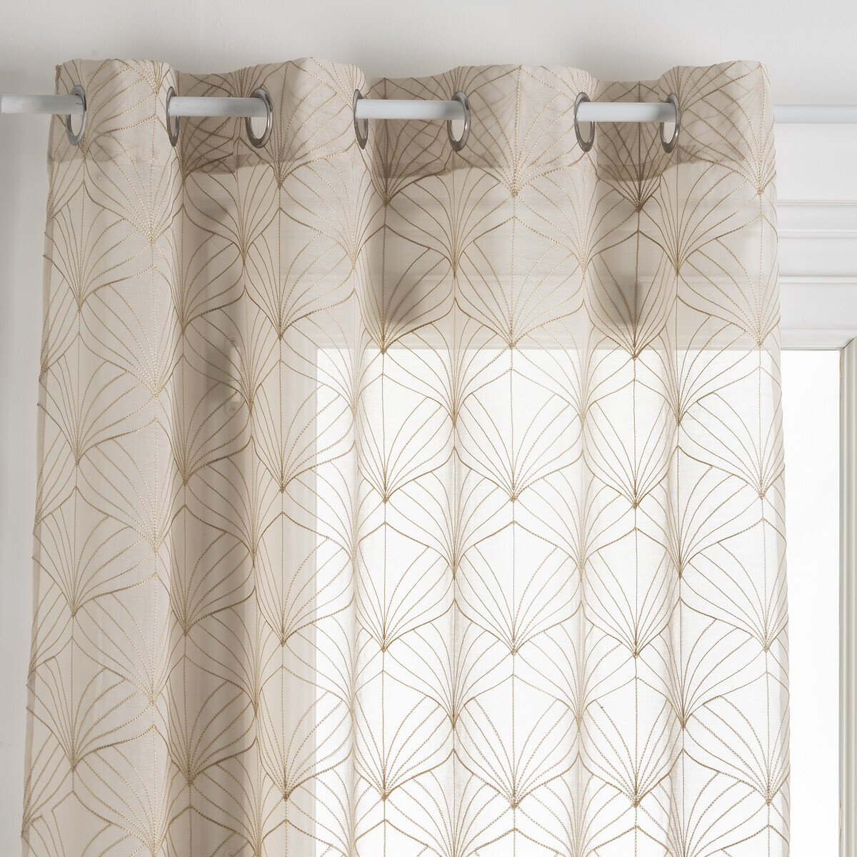 Sheer curtain "Mia" Beige, 140x240 cm