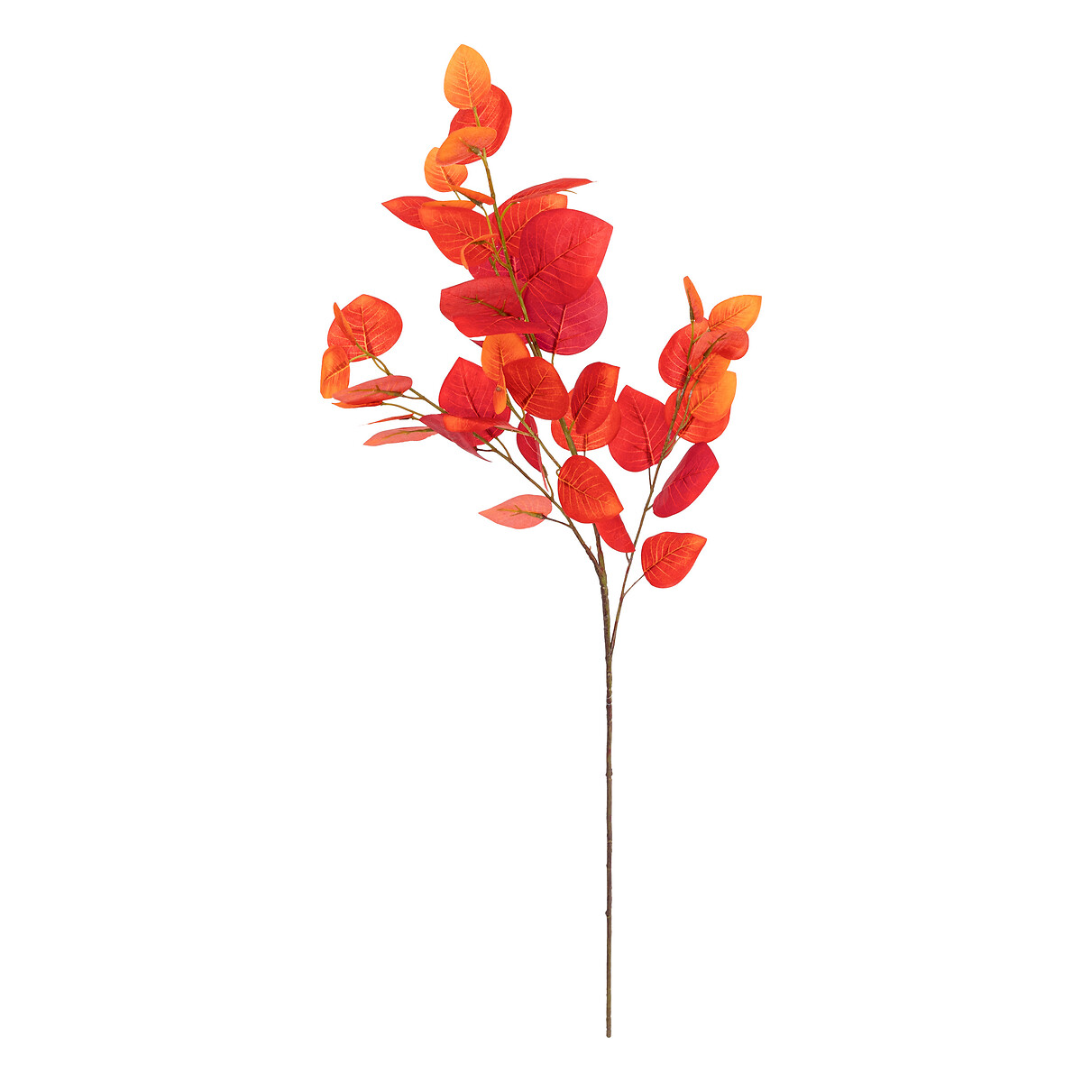 Artificial eucalyptus stem "James" Red, H.97 cm