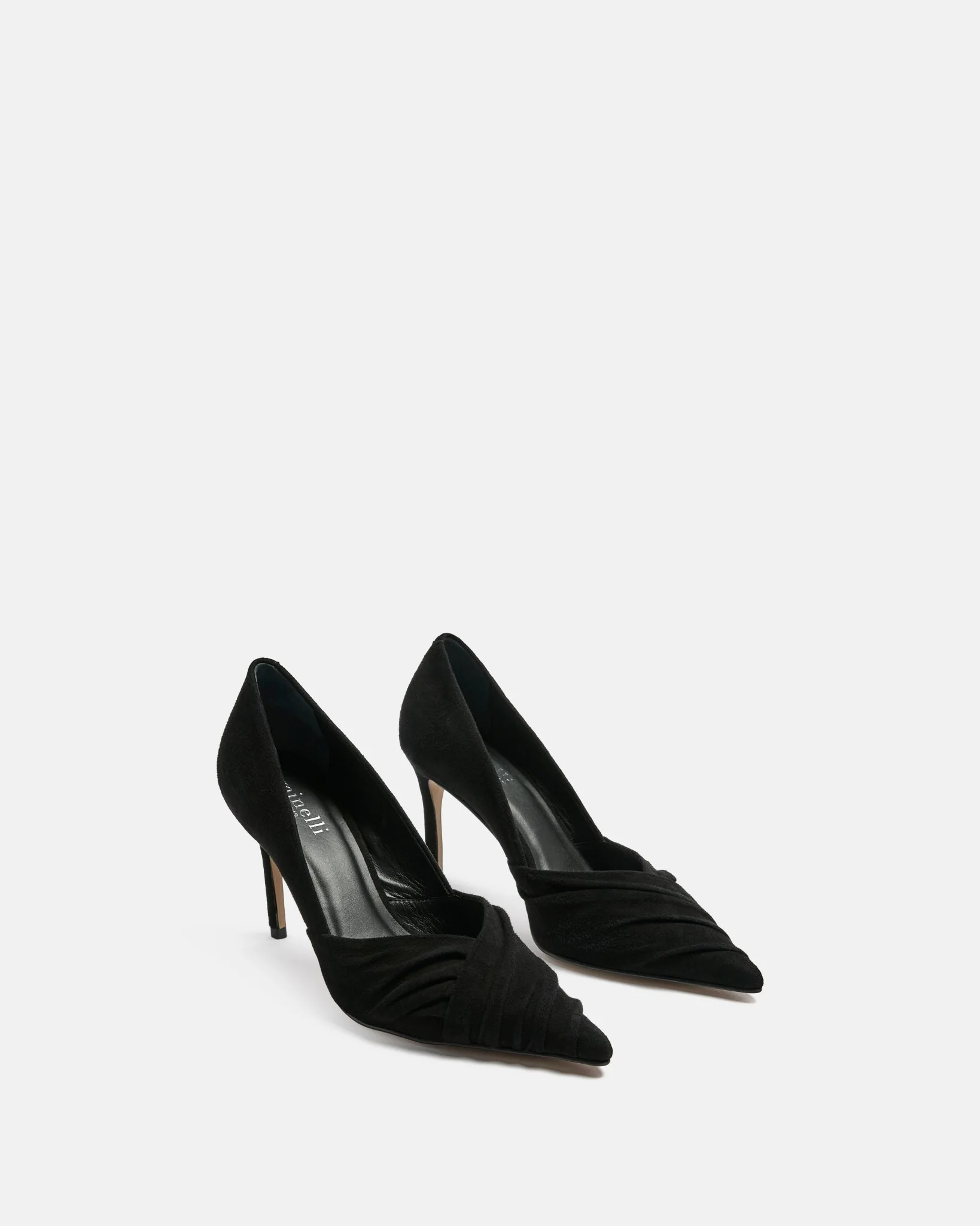 ESCARPINS AELYS/VEL - En cuir velours à talons noir