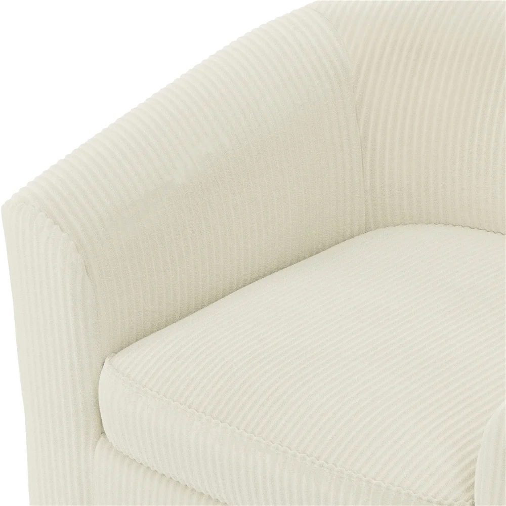Renwick Faux Leather Barrel Accent Chair for Living Room, Set of 2, Black - Image 24