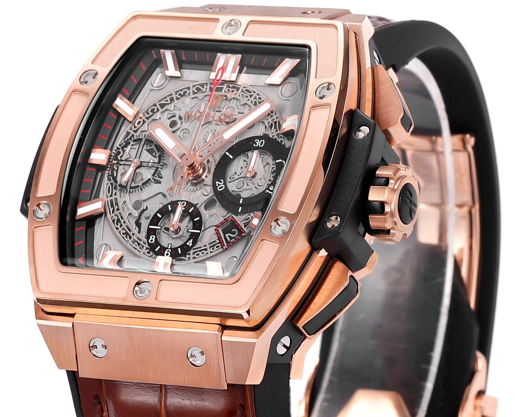 Hublot SPIRIT OF BIG BANG Chronograph, 45 mm Textured rubber strap(1:1 replica) - Top club