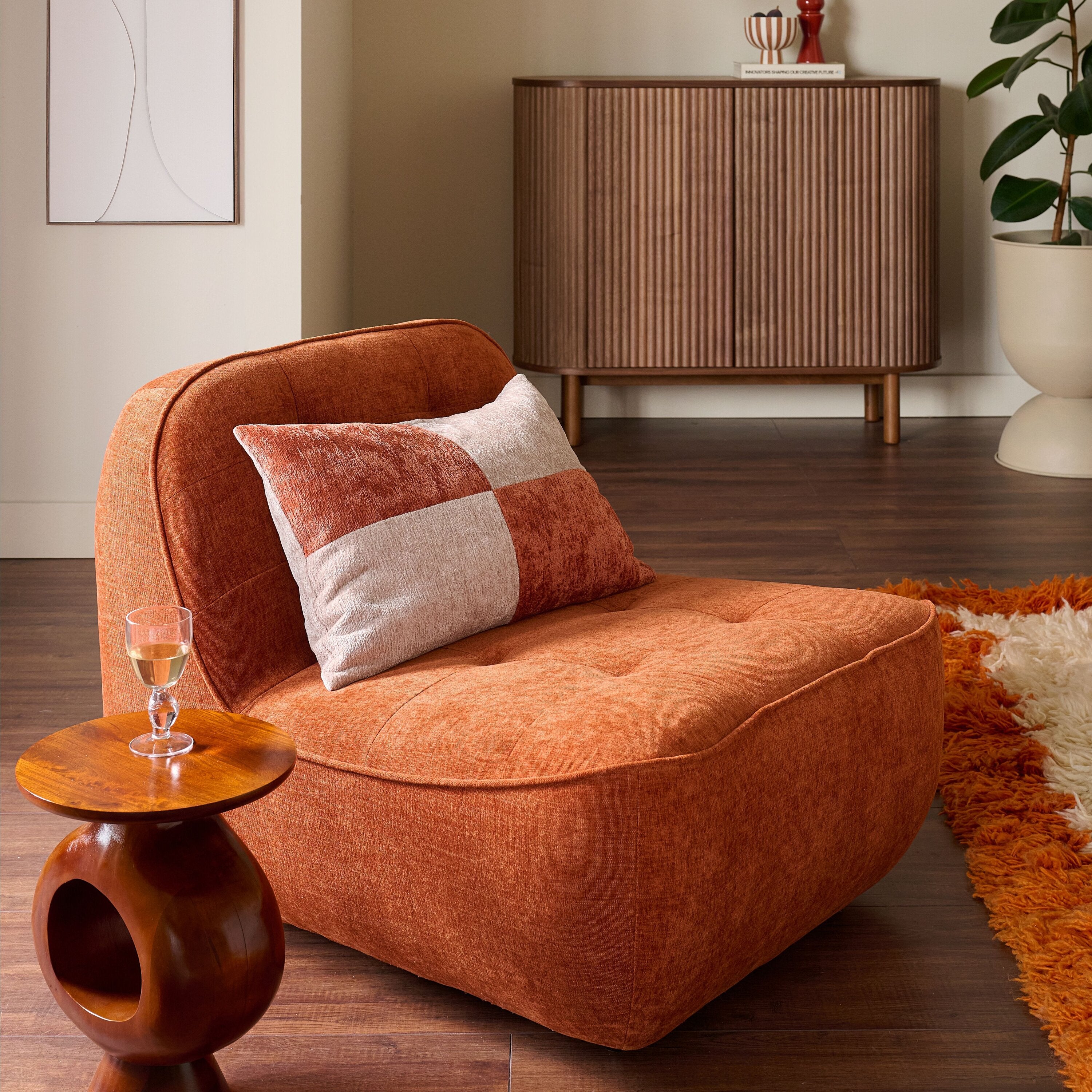 Blokker Poco Fauteuil - Chenille - Terra