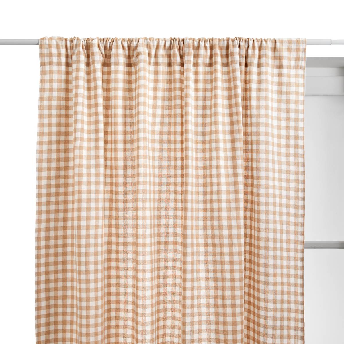"Groove" Curtain Beige linen, 260x140 cm
