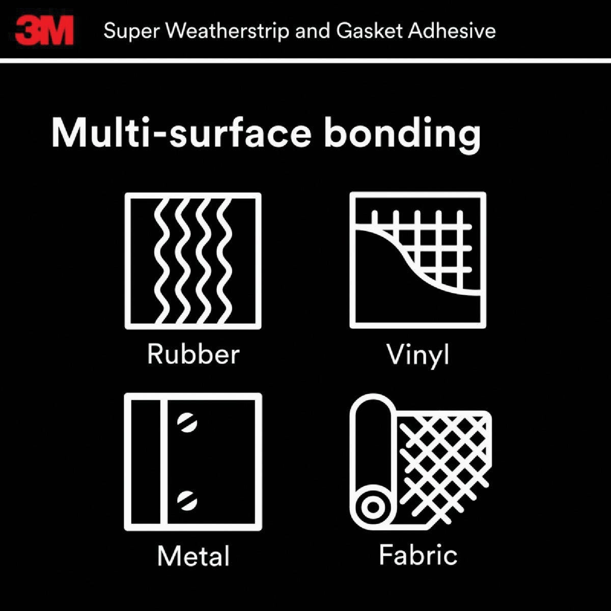 3M 5 Oz. Black Super Weatherstrip & Gasket Adhesive