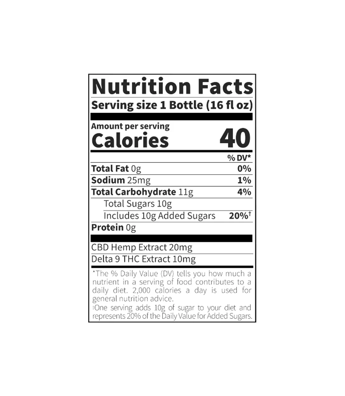 Peach Bottled Iced Tea – 10 MG Delta-9 THC