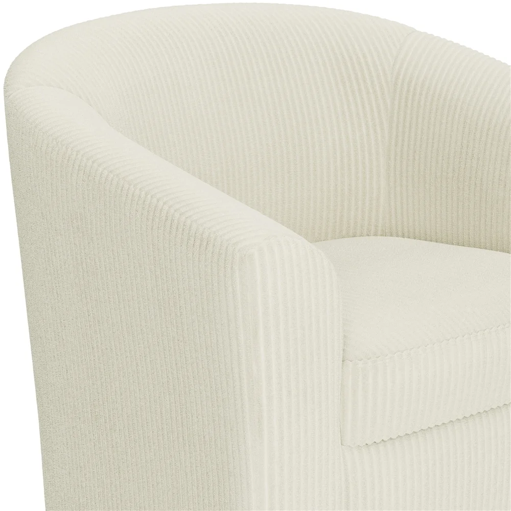 Renwick Faux Leather Barrel Accent Chair for Living Room, Set of 2, Black - Image 22