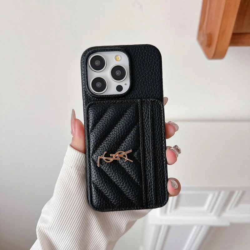 Saint Card Bag Leather iPhone Case - Wholesale & Influencer