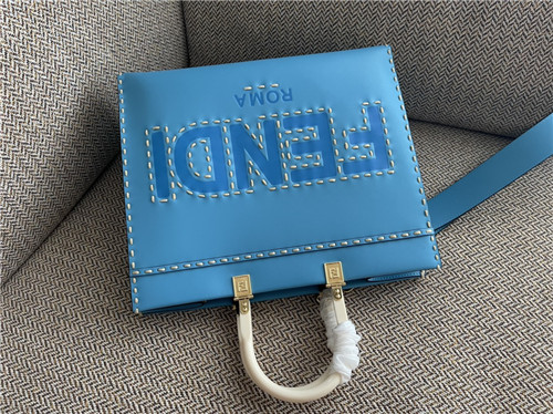 fendi sunshine tote medium blue - Replicaclubs