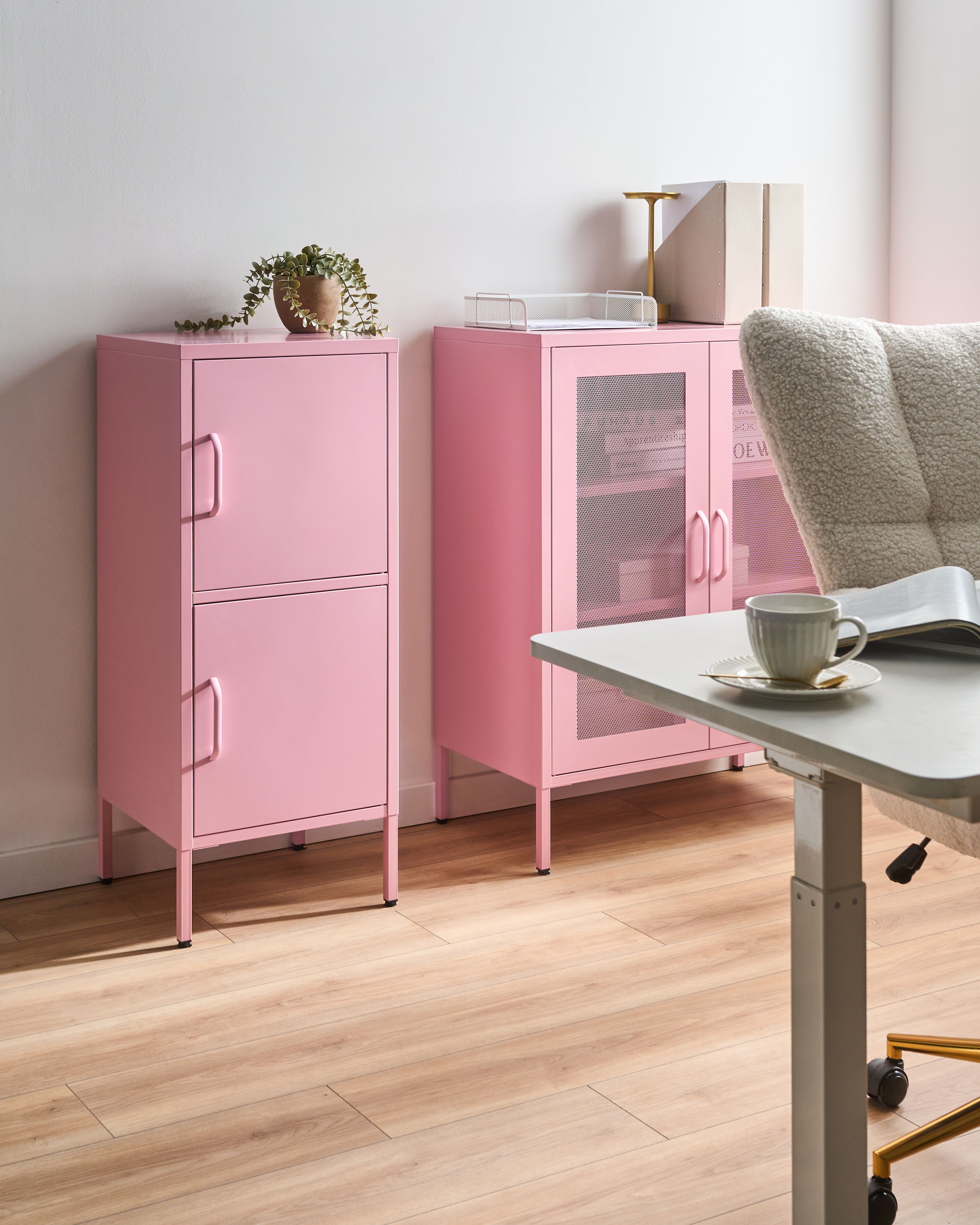 Storage Unit HURON Metal Pink