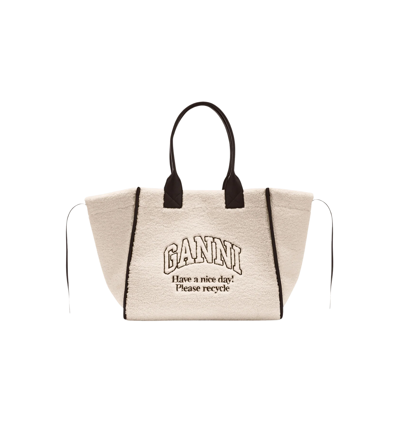 GANNI XXL Shearling Shopper