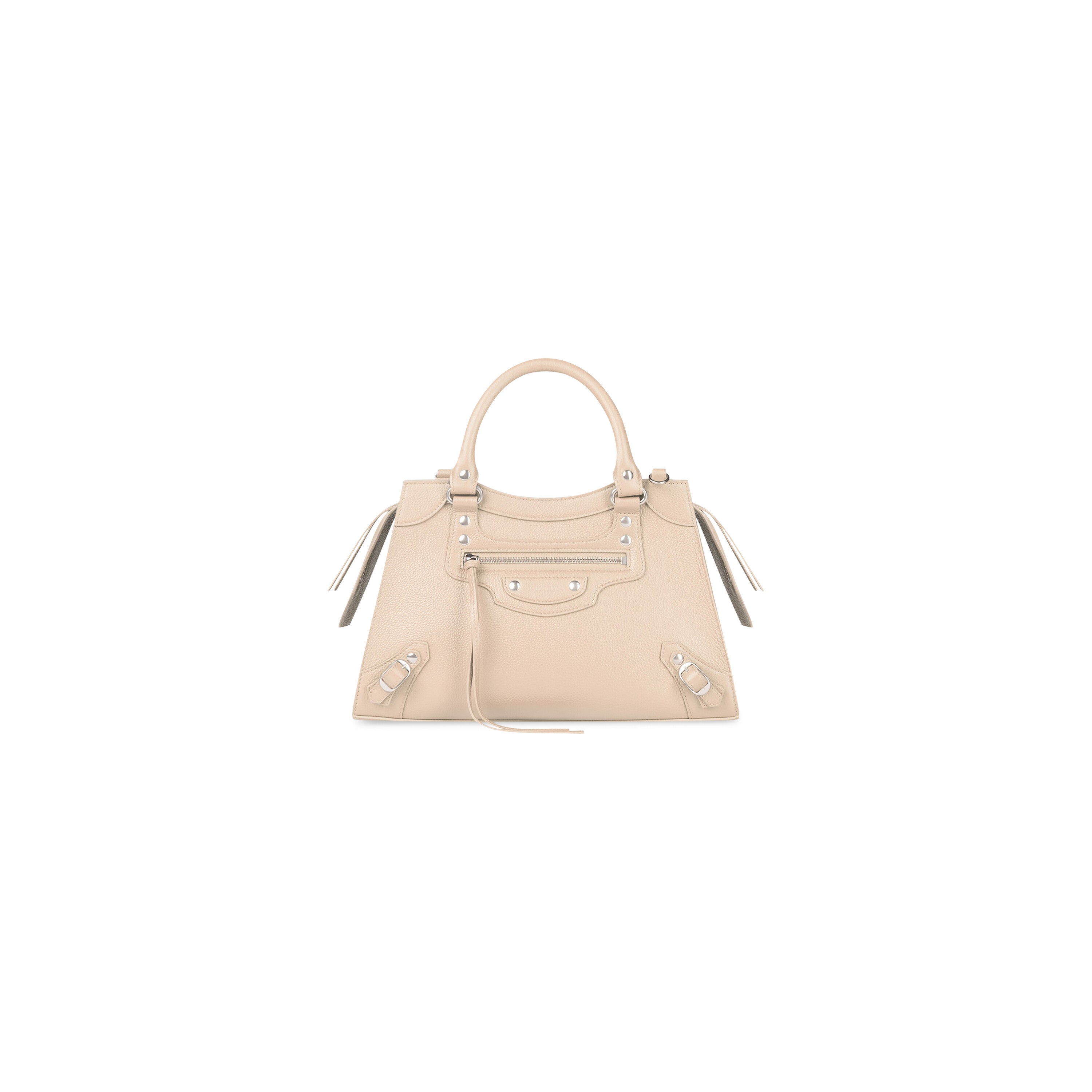 WOMEN'S NEO CLASSIC SMALL HANDBAG IN NUDE - Replicaclubs