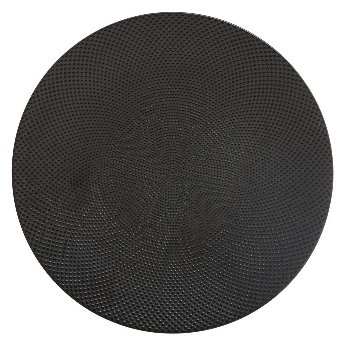 "Caviar" flat plate D.27.5 cm, Black
