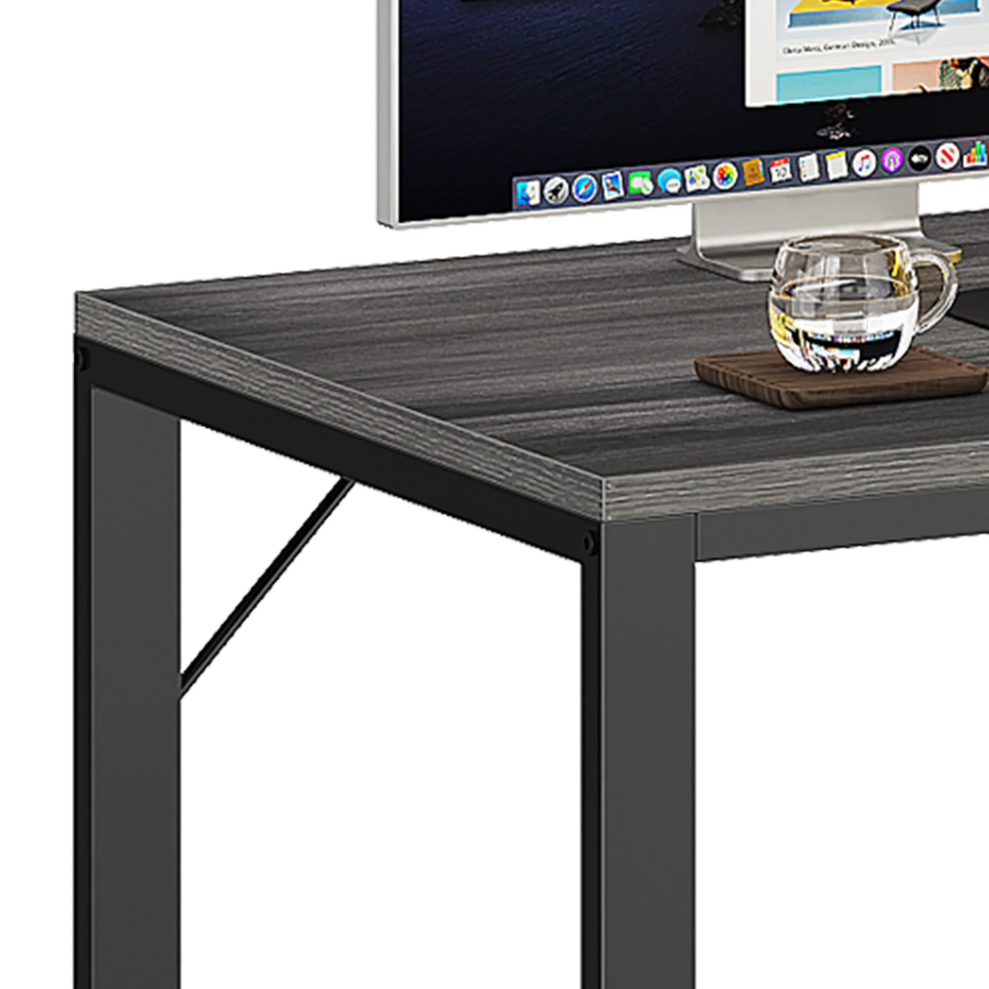 Dextrus L Shaped Desk with Power Outlets & LED Lights, Computer Desk with 3 Drawers and 3 Storage Shelves, White Office Desk Corner Desk for Home Office - Image 21