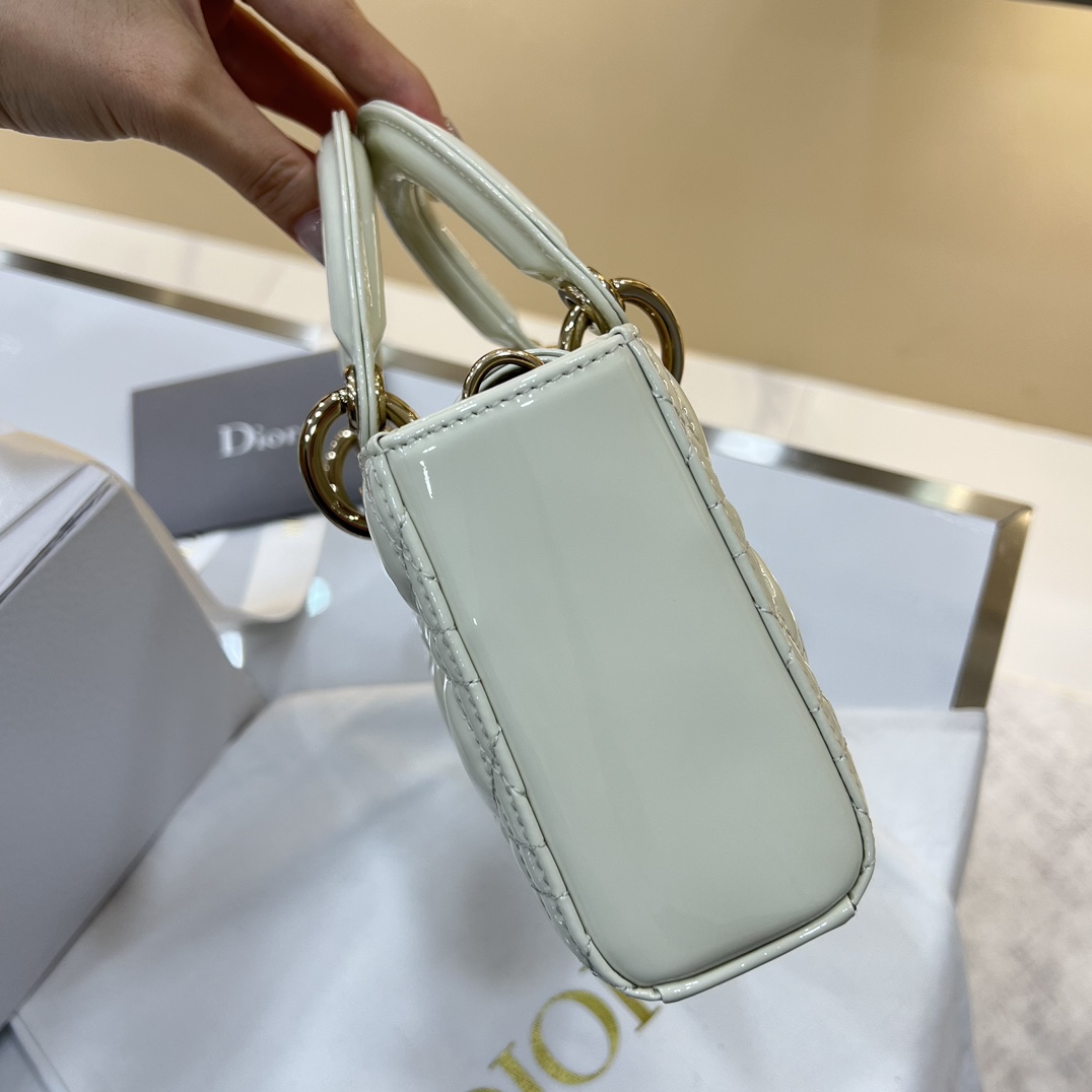 Dior Medium Lady D-Joy Bag White For Women 8,7in/22cm1:1High-quality replica