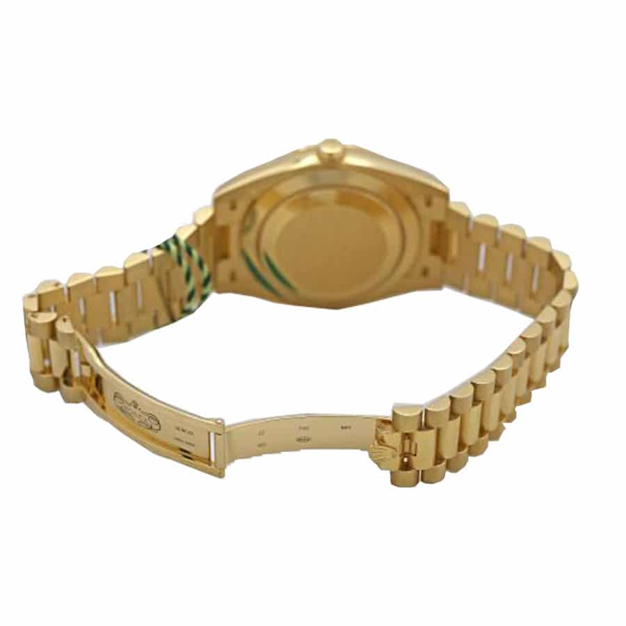Rolex Day-Date 228348RBR KW Yellow Gold   Diamonds Champagne Dial Replica - Elite Watch Atelier