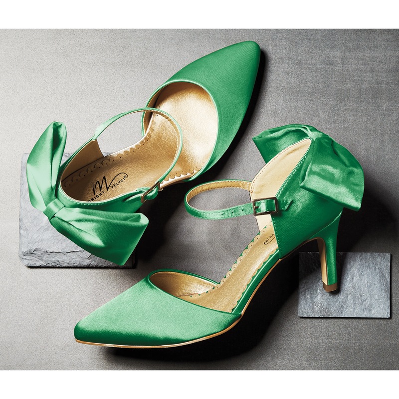 D'Orsay Bow Pump for Women with Memory Foam and 3