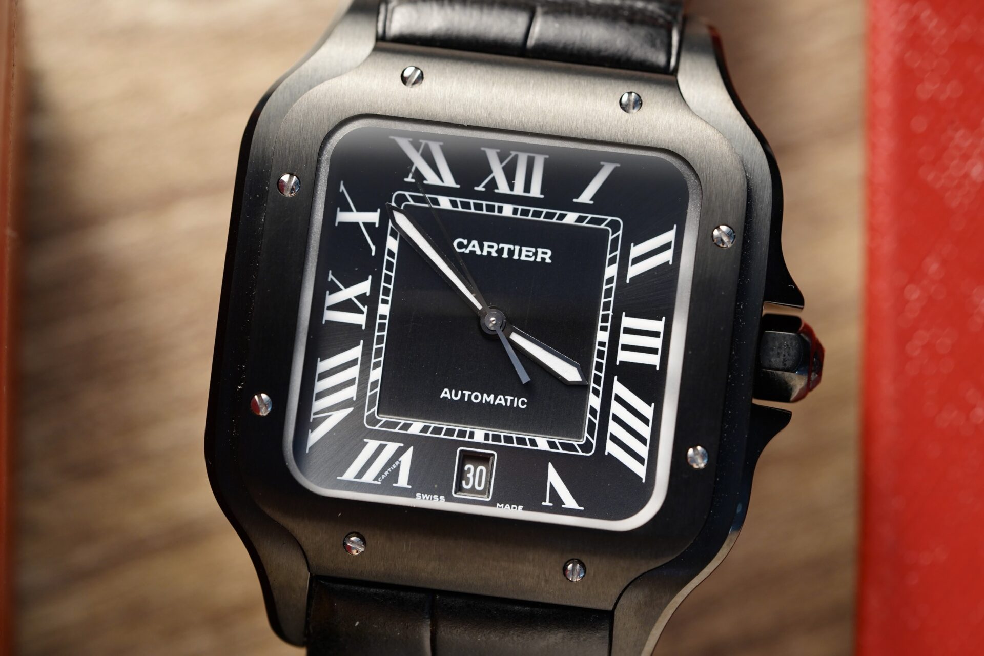 Cartier Best Replica Watch Santos De Cartier WSSA0039 Black Dial BV Factory 39.8mm - Top club