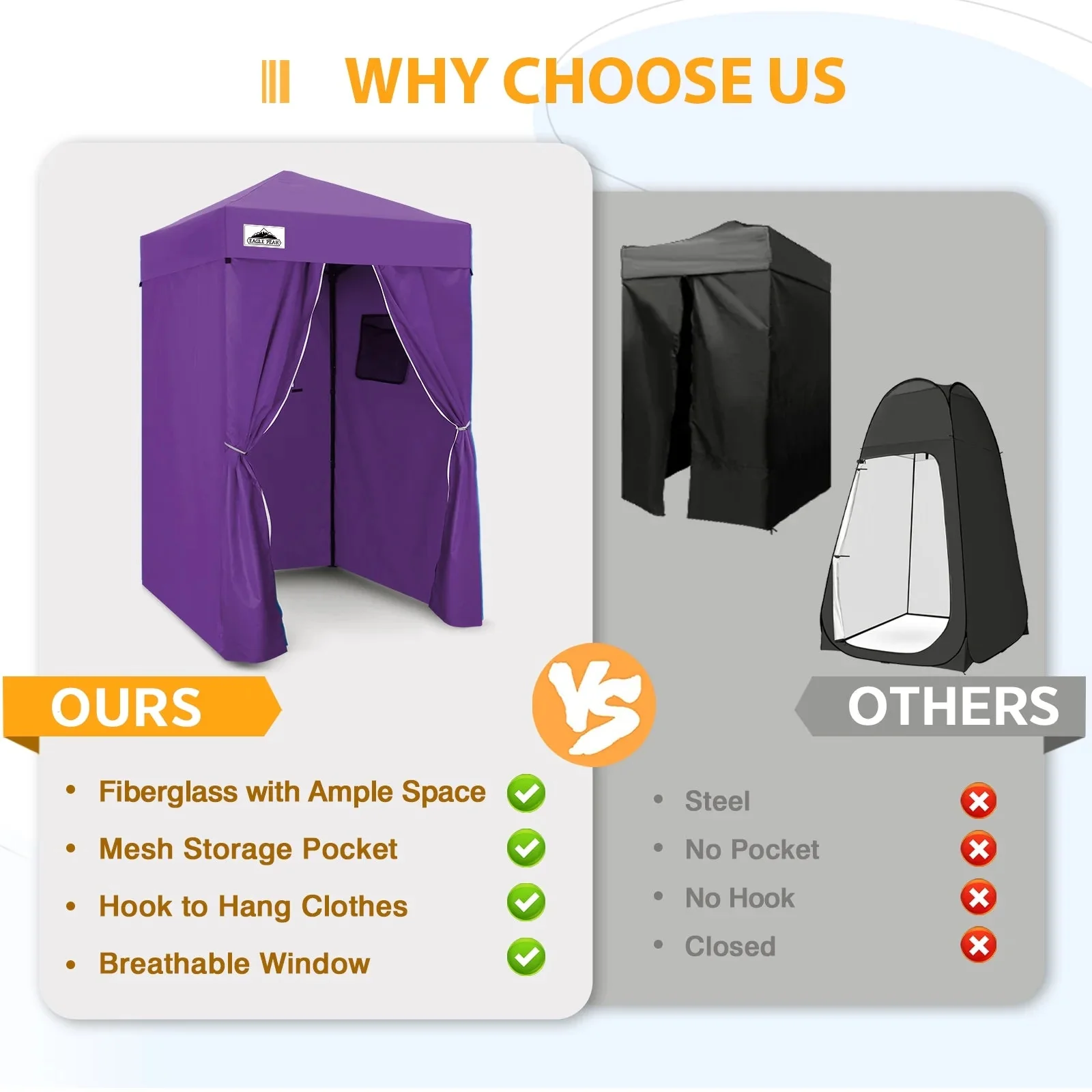 EAGLE PEAK Ultra Compact 4 ft x 4 ft Pop-Up Changing Room Canopy - Flex - Image 98 EAGLE PEAK Ultra Compact 4 ft x 4 ft Pop-Up Changing Room Canopy - Flex - Image 98