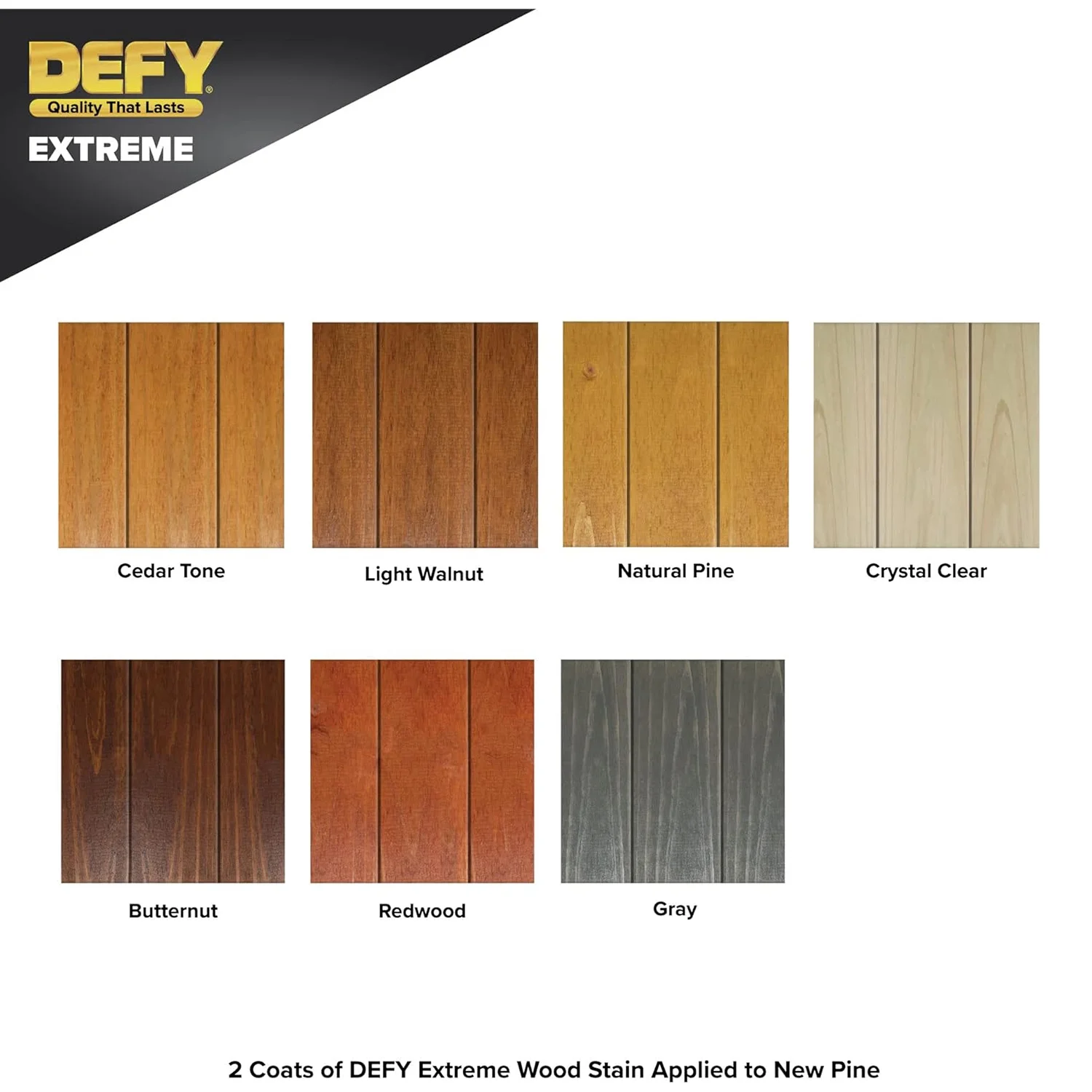 DEFY Extreme Wood Stain and Sealer in One - 5 Gallon Semi-Transparent Waterproof Coating for All Wood Types - Butternut