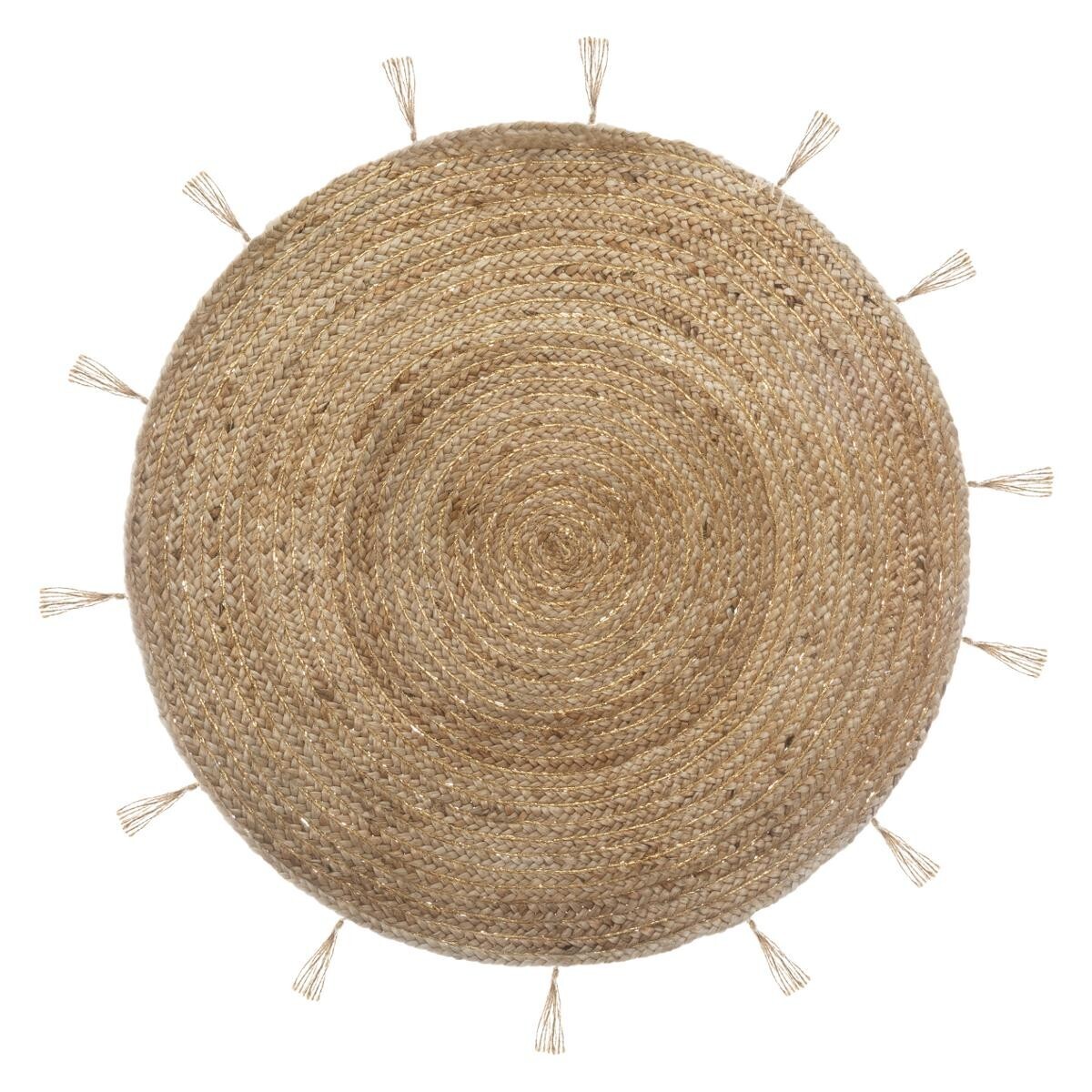 Round rug "Cosy'ness" Jute, D.80 cm