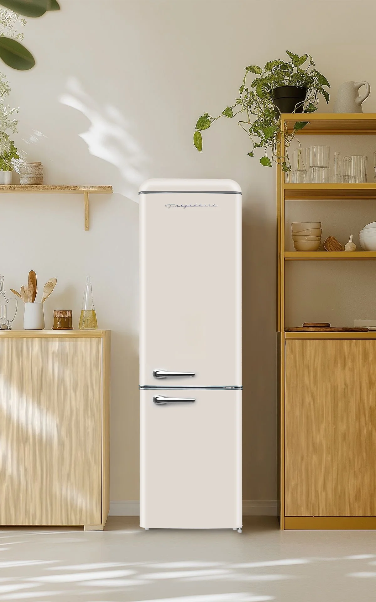 Frigidaire 9.0 Cu. Ft. Bottom Mount Retro Refrigerator, Black - Image 10