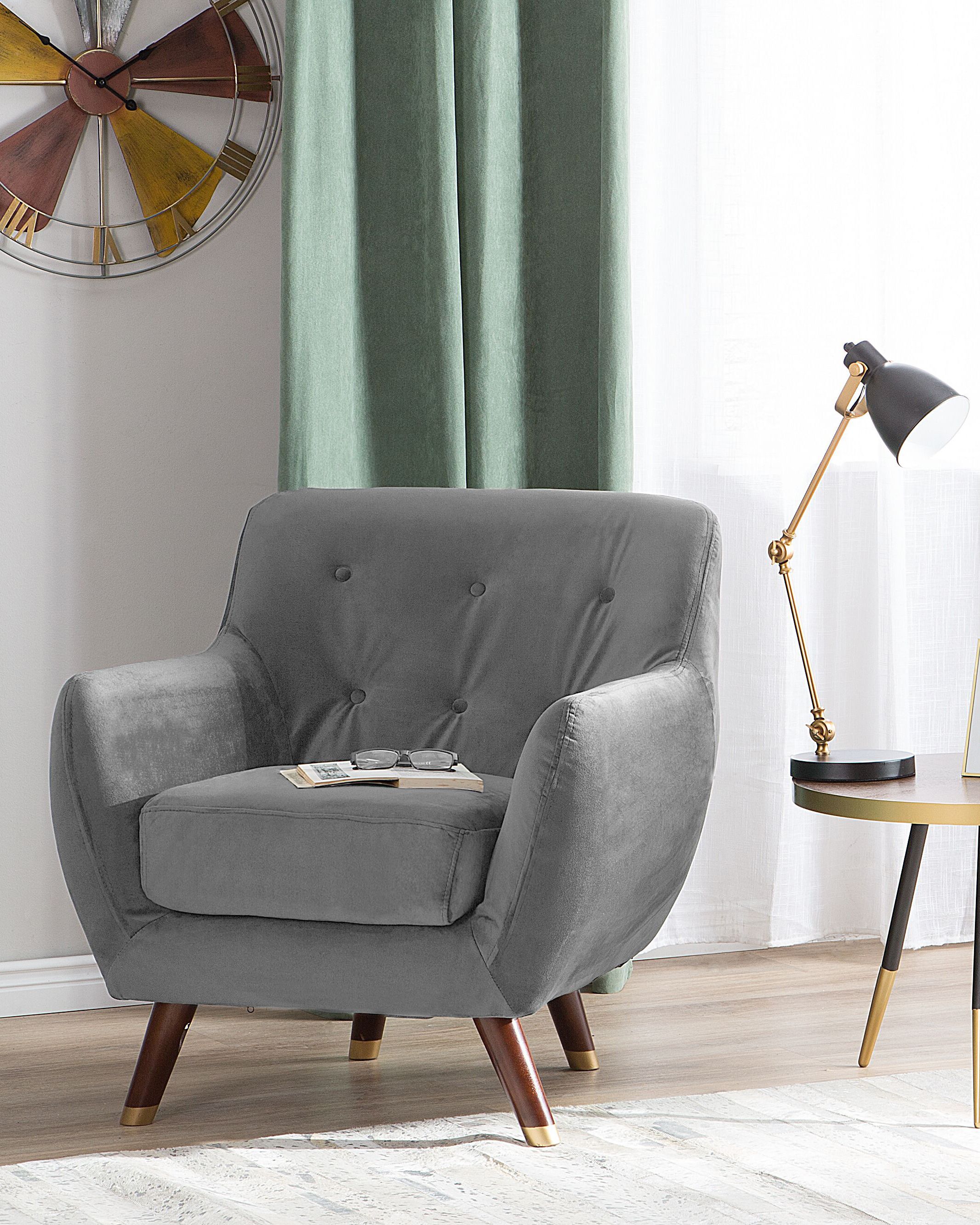 Armchair BODO Velvet Grey