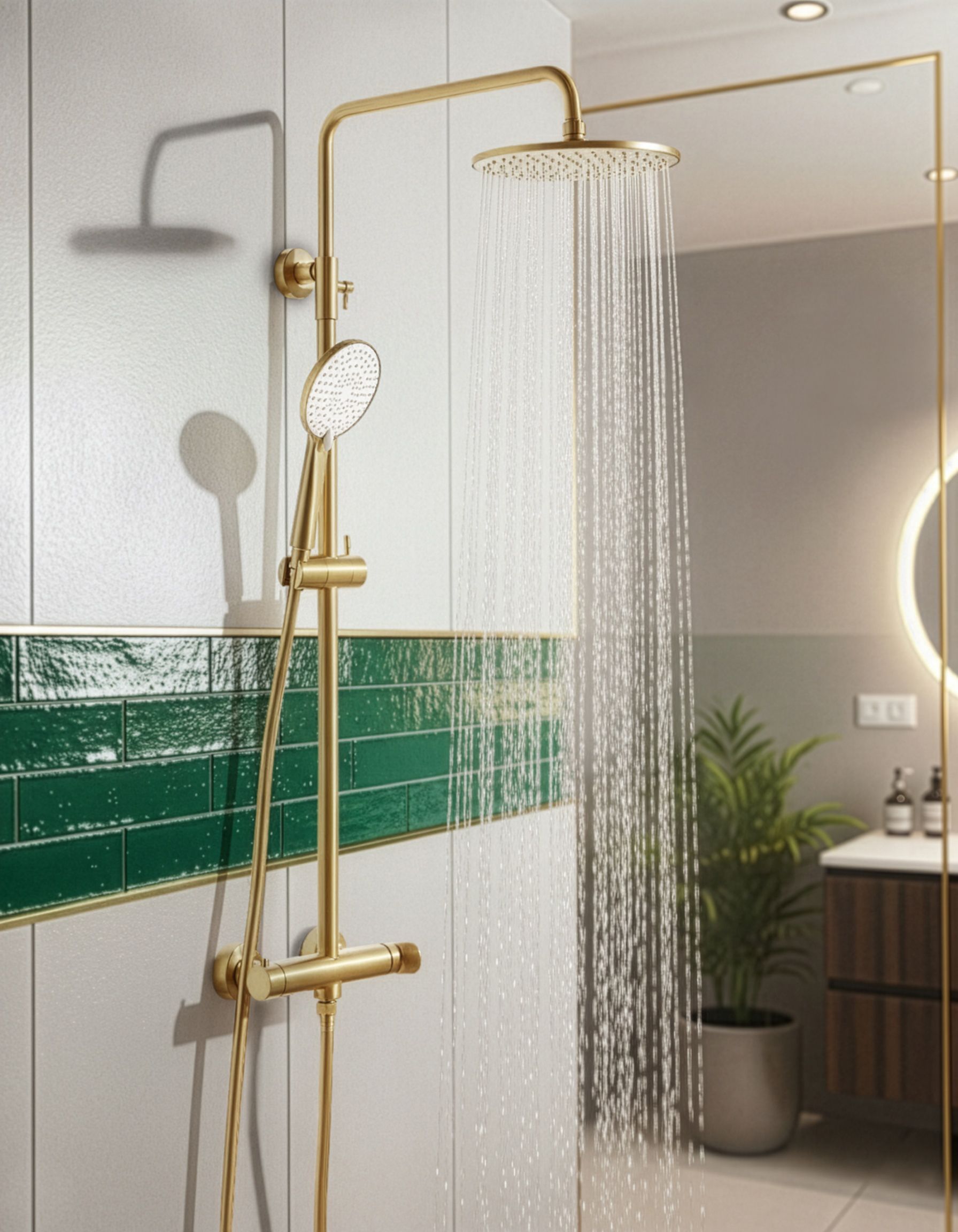 Mixer Shower Set with Rainshower CATAMARCA Gold
