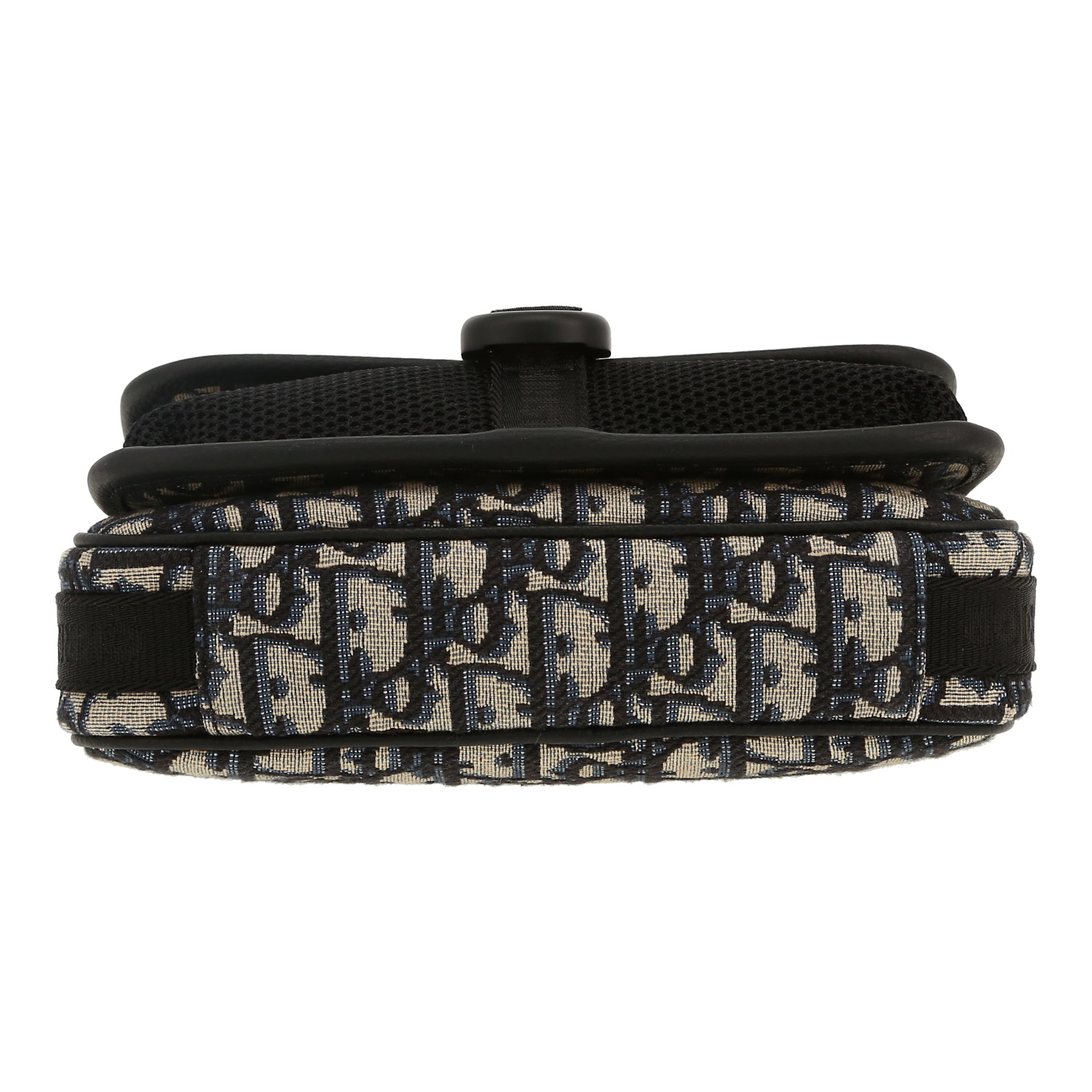 Dior 8 shoulder bag in blue monogram canvas Oblique and black leather1:1High-quality replica
