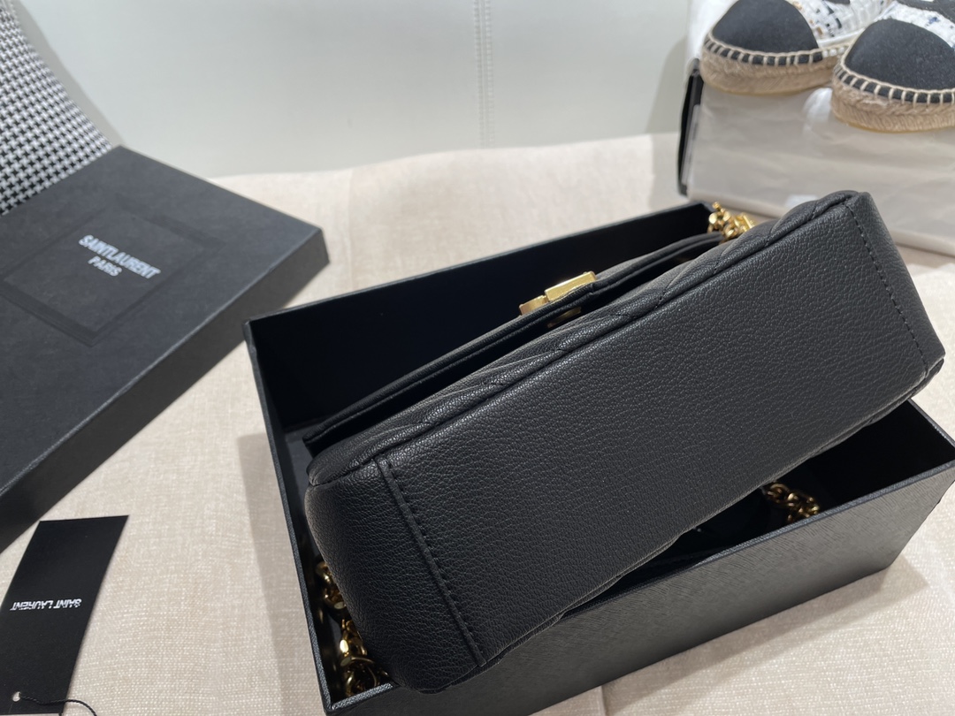 Replica Ysl Envelope Medium Bag In Mix Embossed Leather-Gold1:1High-quality replica