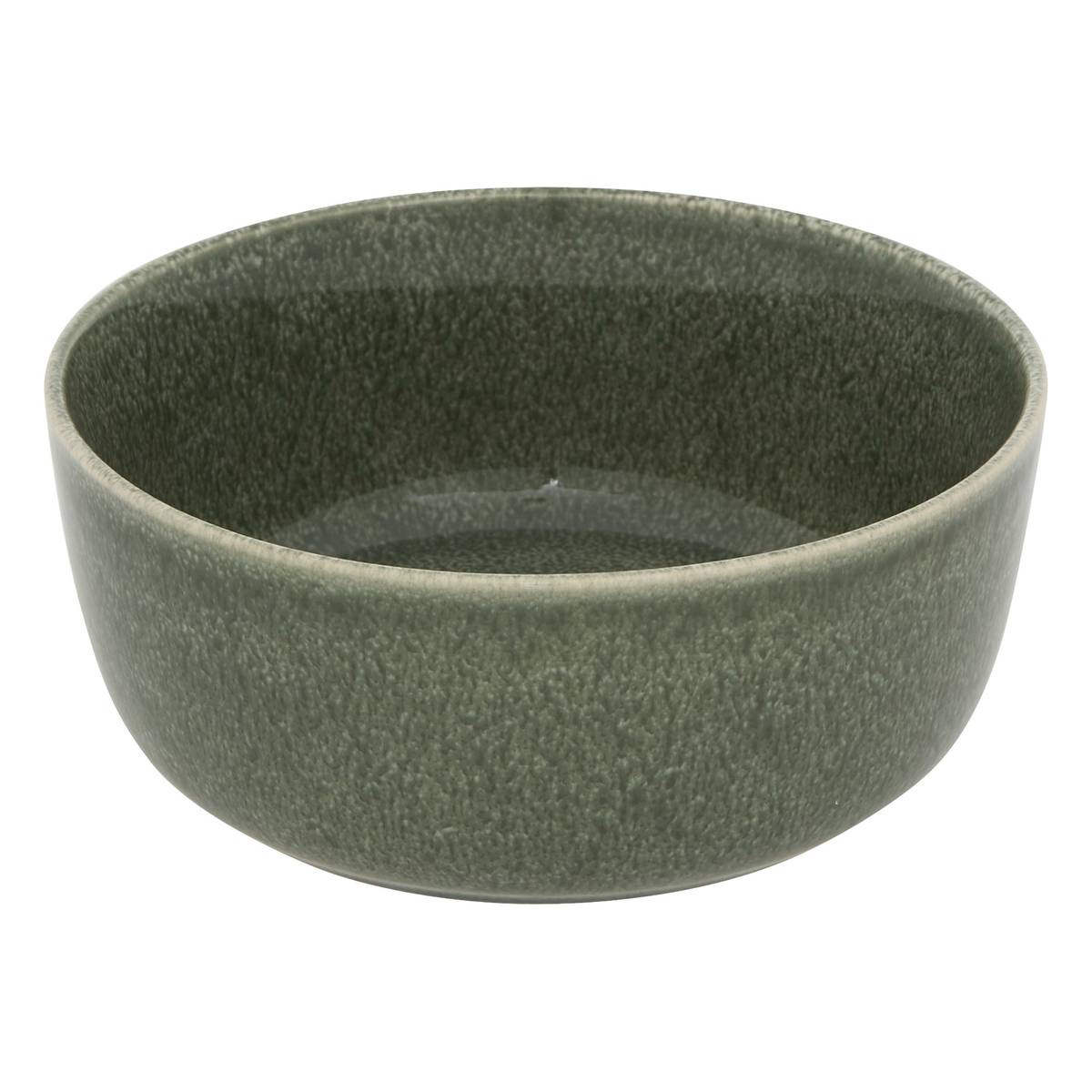 Bowl "Unknown Land" Earthenware, D.15 cm, Khaki Green