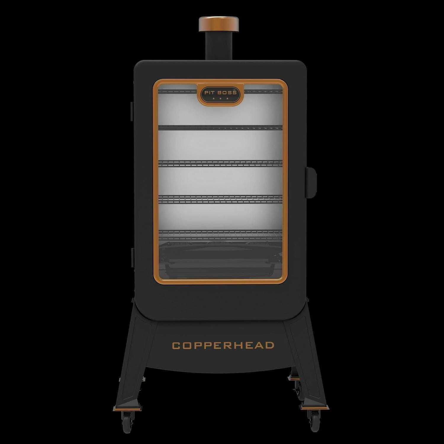 Pit Boss Vertical Wood Pellet Smoker, 1,300 sq in - Copperhead Onyx Edition - Image 5 Pit Boss Vertical Wood Pellet Smoker, 1,300 sq in - Copperhead Onyx Edition - Image 5