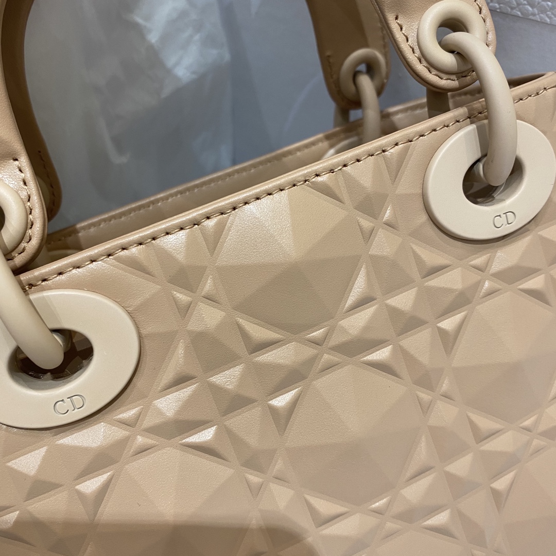 Dior Christian Dior Mini Lady Bag Beige For Women 6.5in/17cm1:1High-quality replica