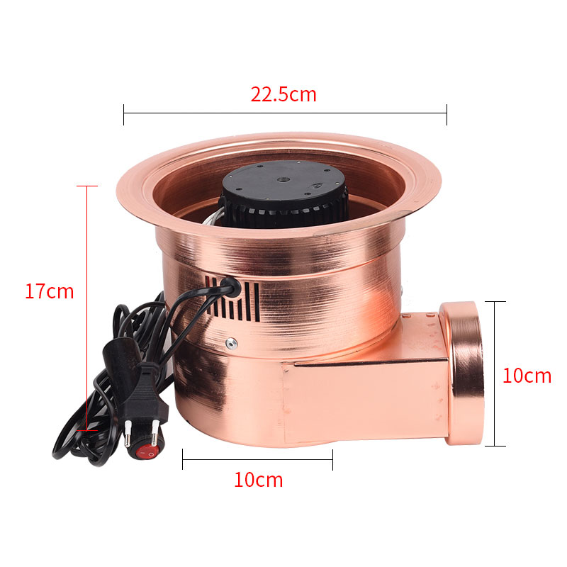 Korean Barbecue Restaurant Electric Charcoal BBQ Grills BBQ 75W Upper Pipe 120W Lower Pipe Smoke Exhaust Motor