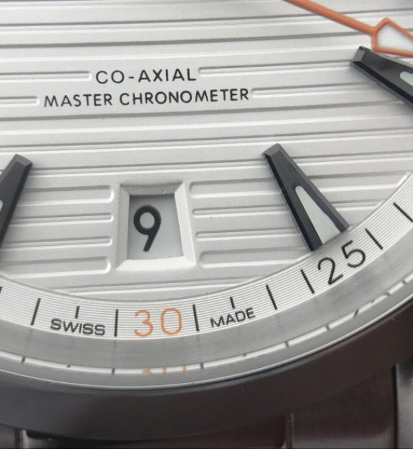 Replica Omega XF Aqua Terra Master White Textured Dial Orange Hands Leather A8900 - Top club