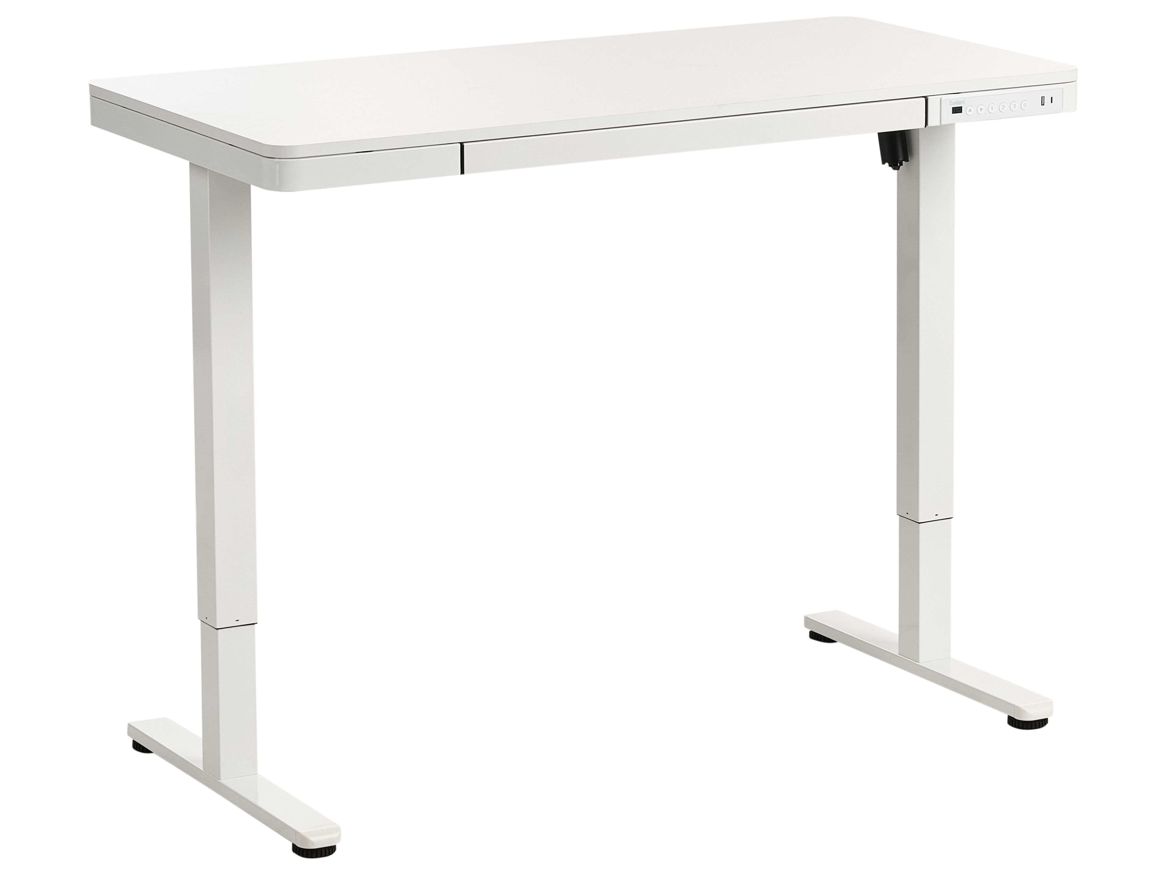 Electric Adjustable Standing Desk PENLY White 120 cm 60 cm with USB Port
