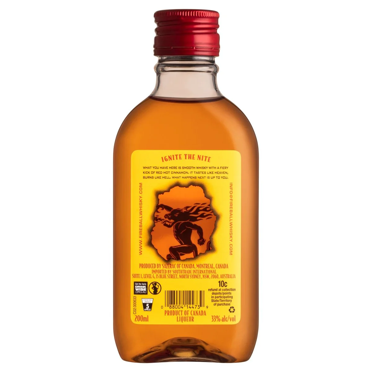 Fireball Cinnamon Flavoured Whisky (200mL)