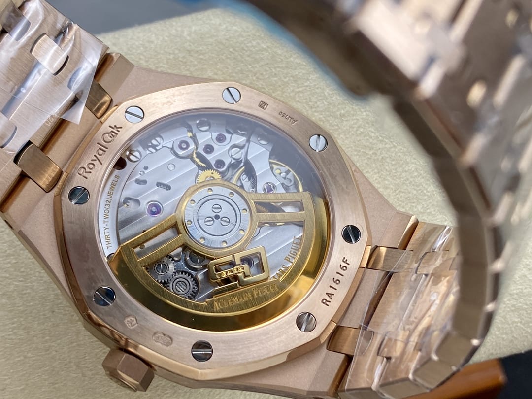 Audemars Piguet Replica AP Watch Royal Oak Selfwinding “50th Anniversary” 41mm Rose Gold Blue Dial 15510OR.OO.1320OR.01-APS(1:1 replica) - Elite Watch Atelier