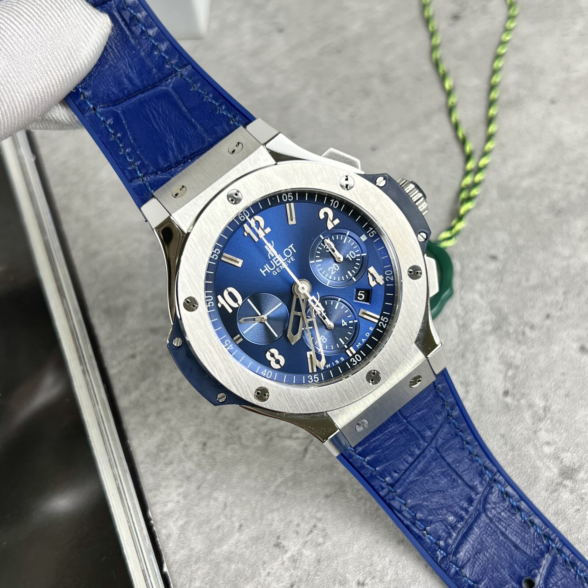 Hublot Replica 11 Watch Big Bang Chronograph Titanium Blue 44mm - Elite Watch Atelier