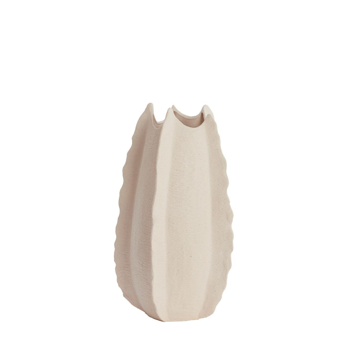Light & Living - Kelapa vaas deco Ø31x53 cm - keramiek crème