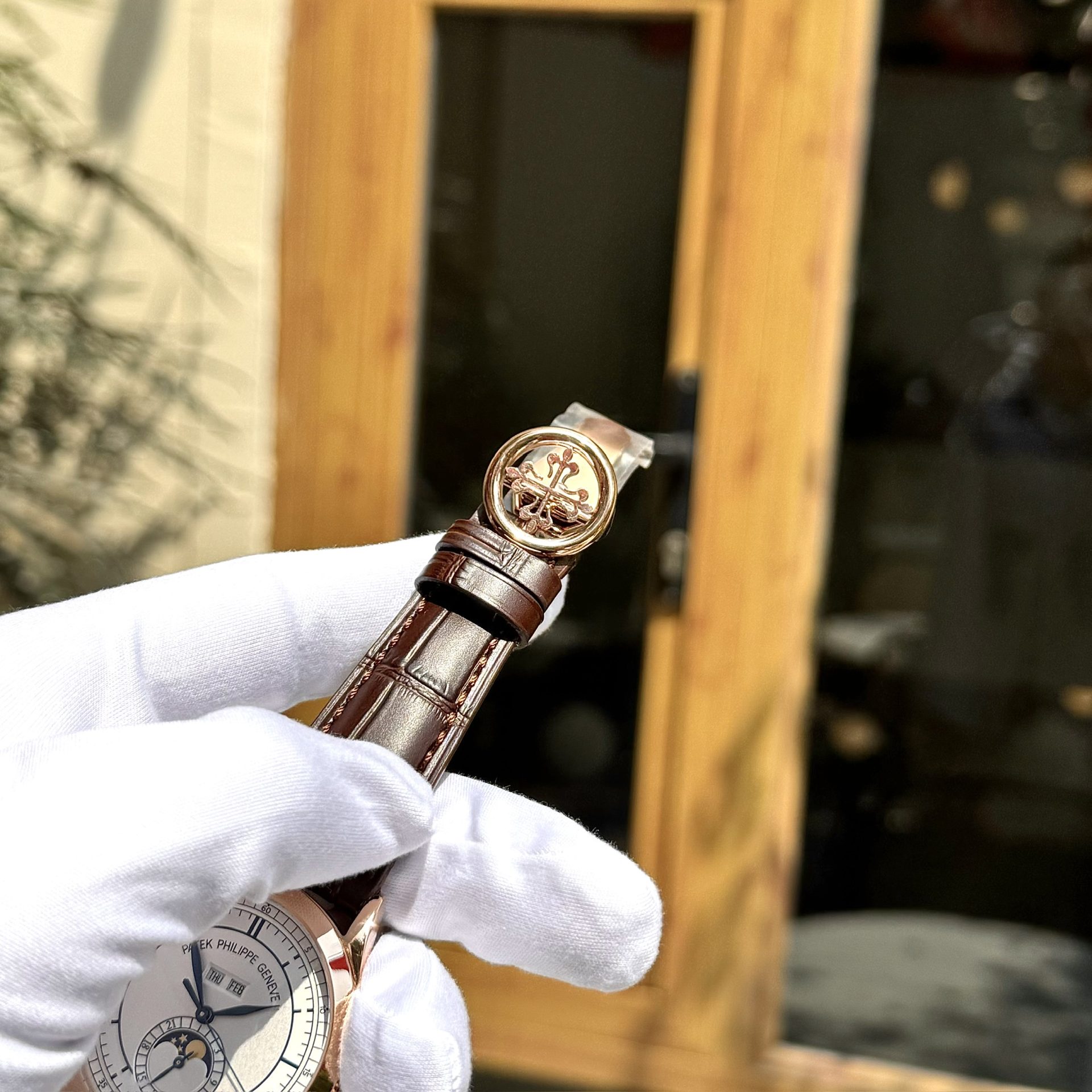 Patek Philippe Replica Watch Complications 5396R Men Leather Strap GR Factory 38.5mm - Top club