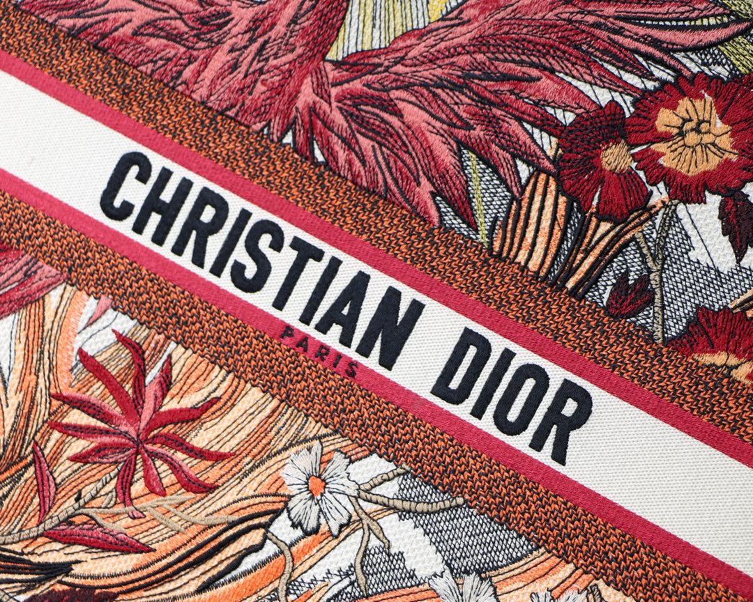 Christian Dior Large Dior Book Tote Red Multicolor, For Women, Women’s Handbags 16.5in/42cm CD1:1High-quality replica