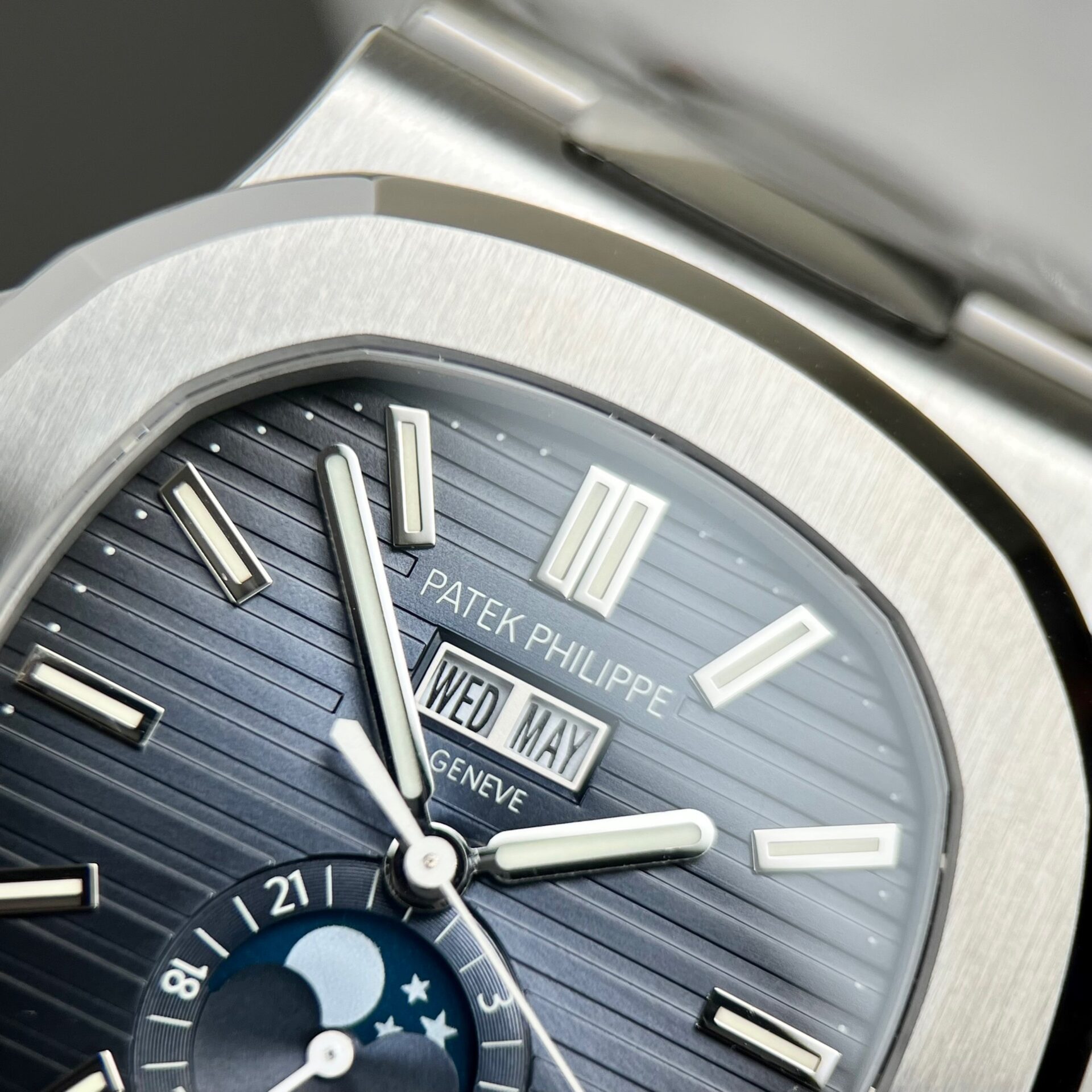 Patek Philippe Nautilus 5726 Replica 11 Watch Blue Purple Dial PPF V2 40.5mm - Top club