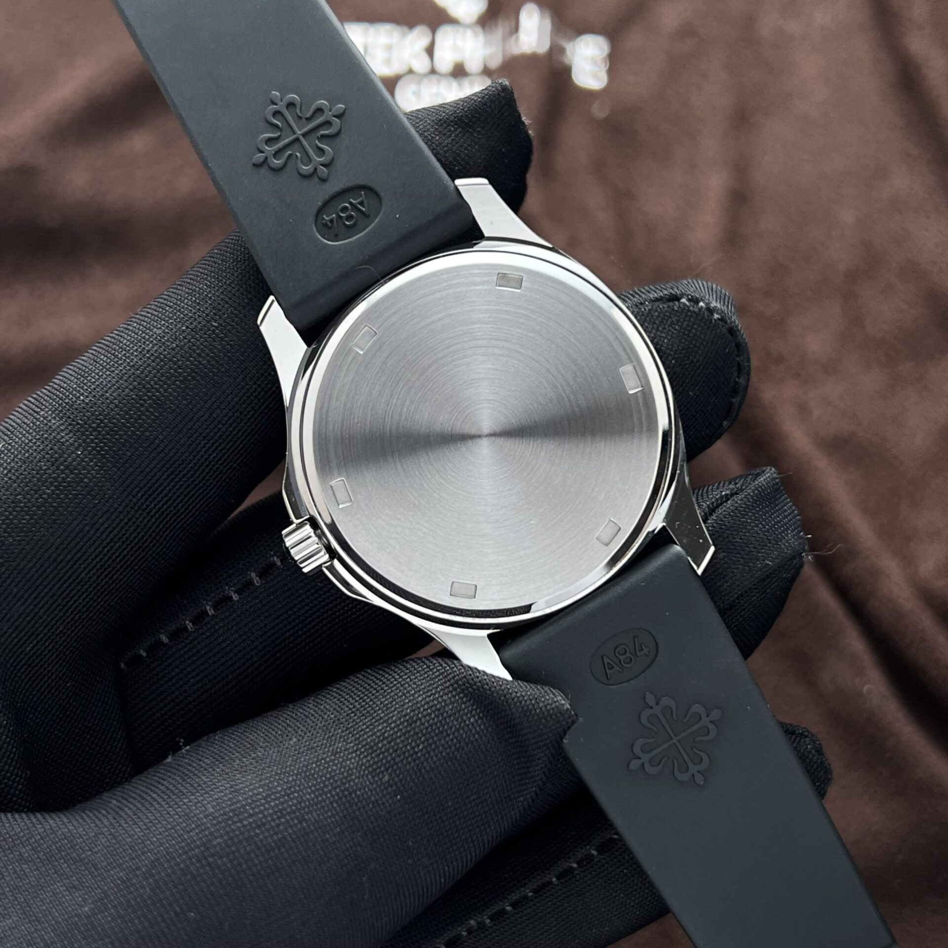 Patek Philippe Clone Watch Aquanaut 5067 Black Dial Rubber Strap PPF Factory 35.6mm - Top club