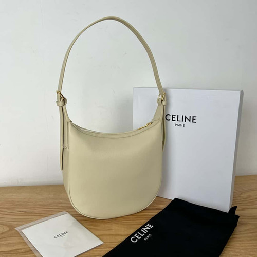 CELINE HELOISE Triomphe Small Soft Cow Leather Handbag