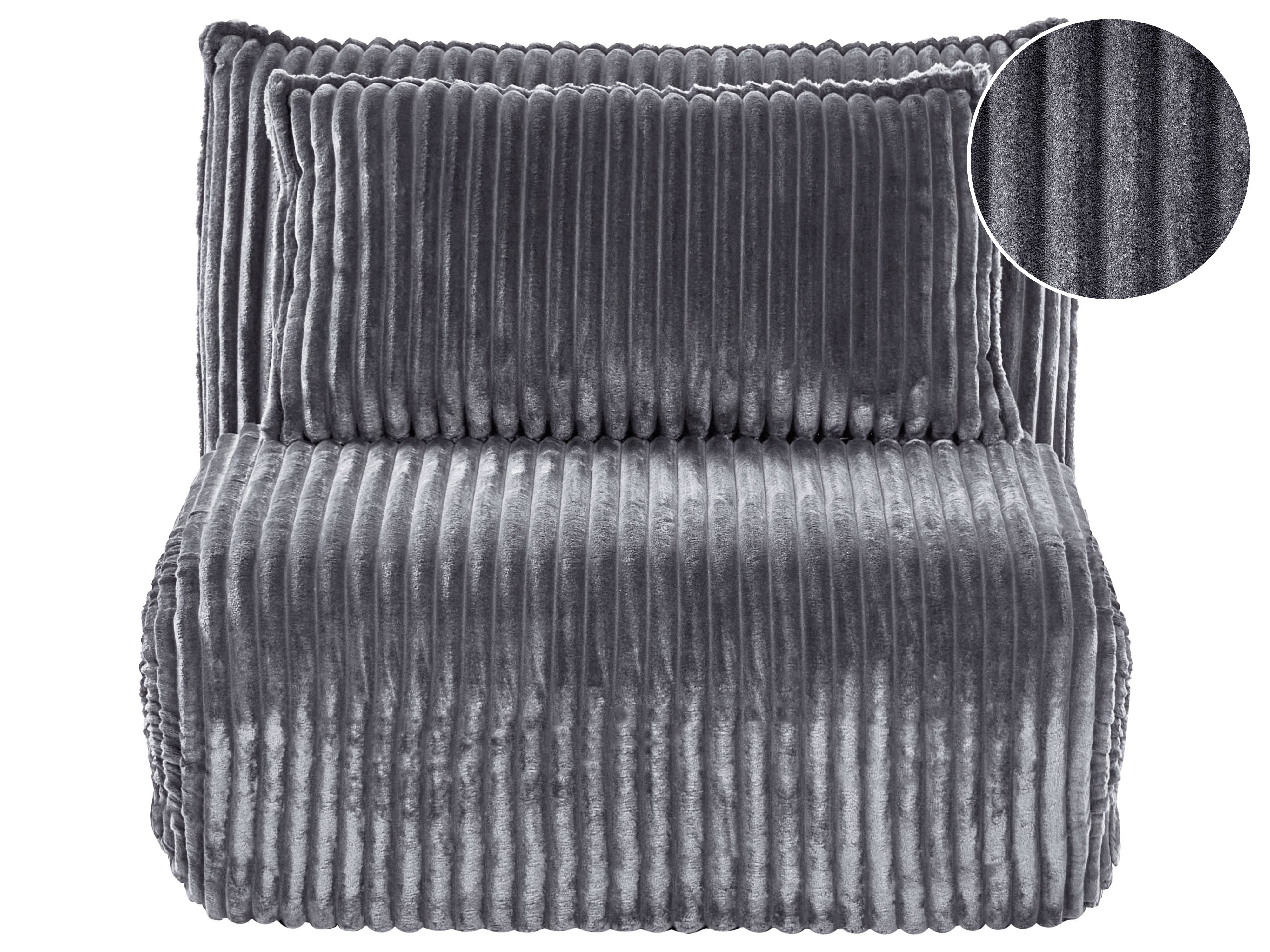 Single Sofa Bed LYSEKIL Corduroy Grey