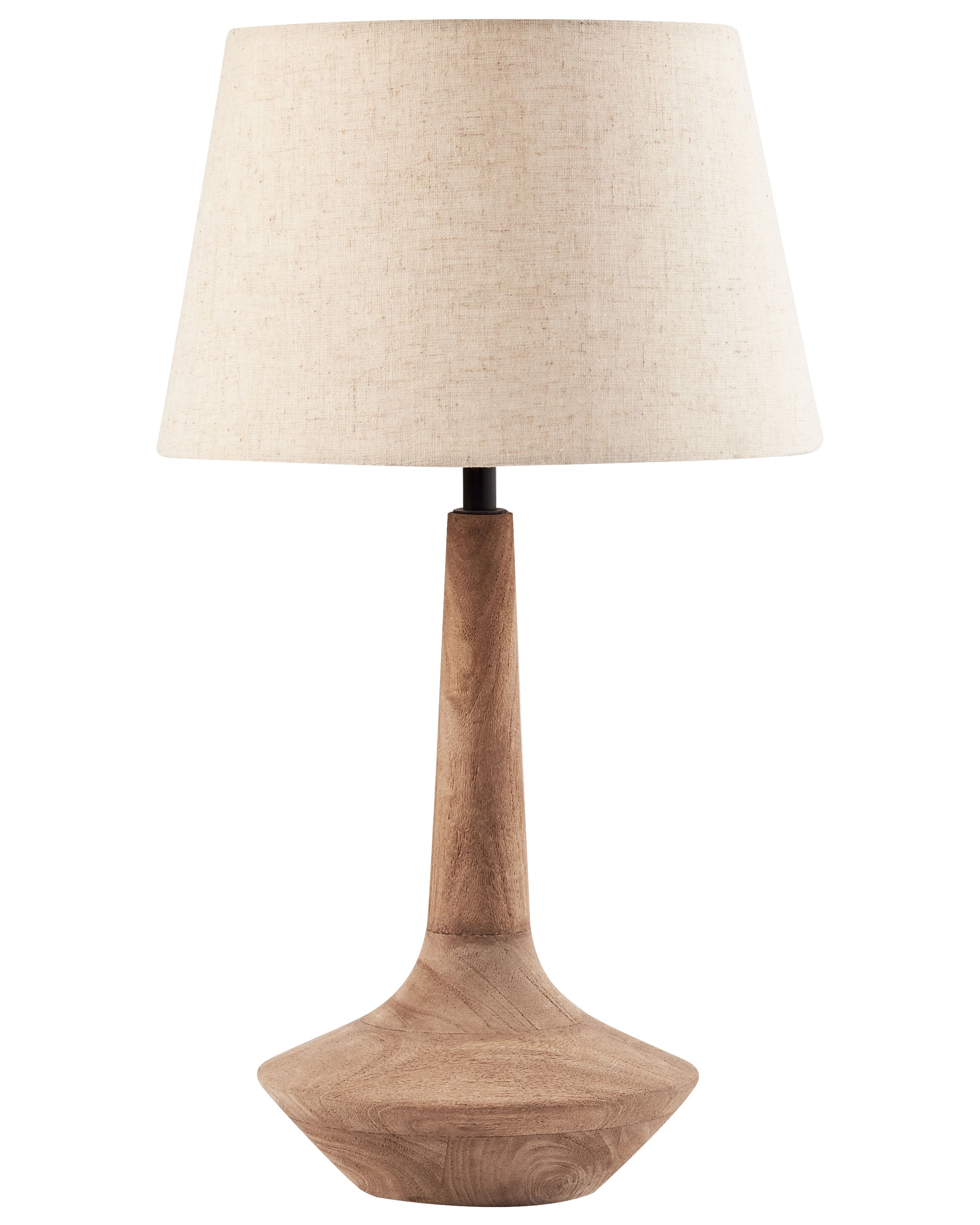 Table Lamp GODAWARI Mango Wood Dark Brown