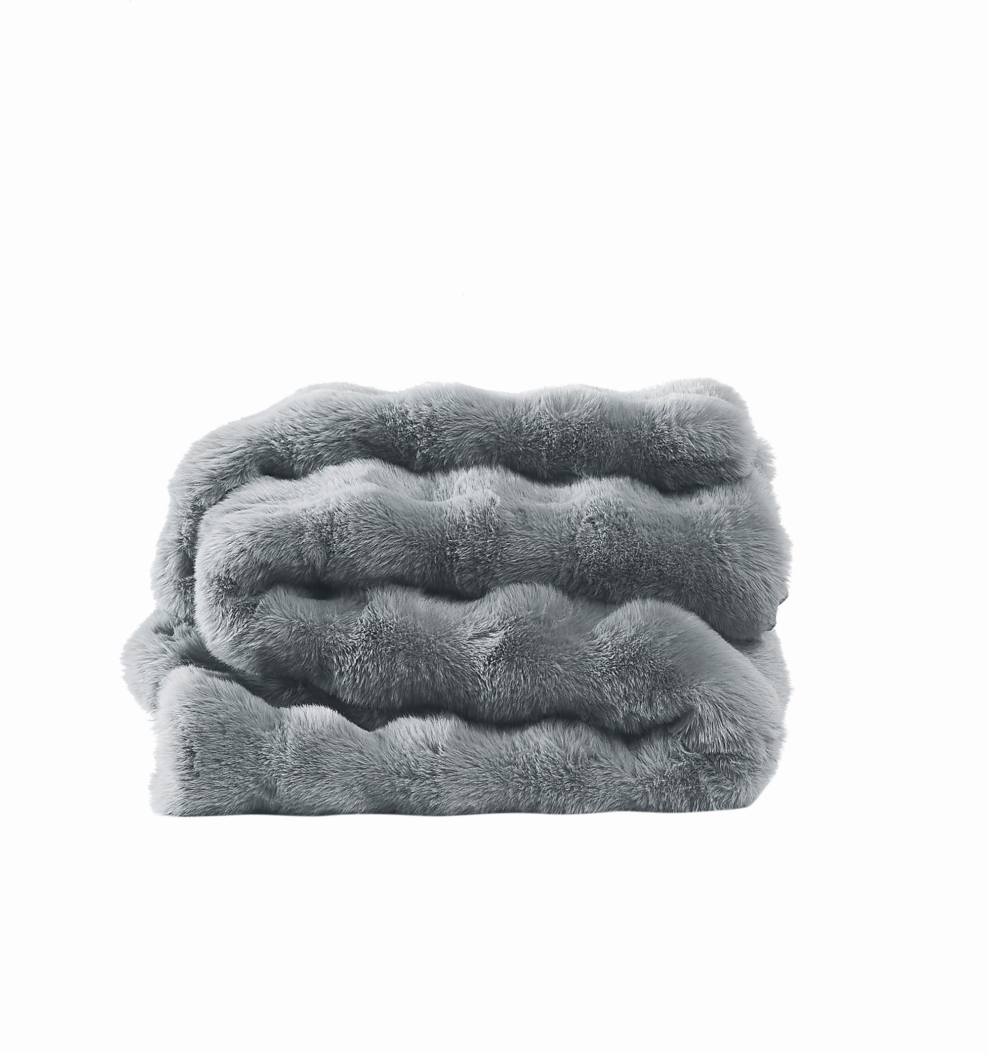 Brooklyn Loom Bubble Faux Fur 100% Microfiber Polyester Twin XL Blanket in Green, All Season, Adult Size, OEKO-TEX Certified - Image 21