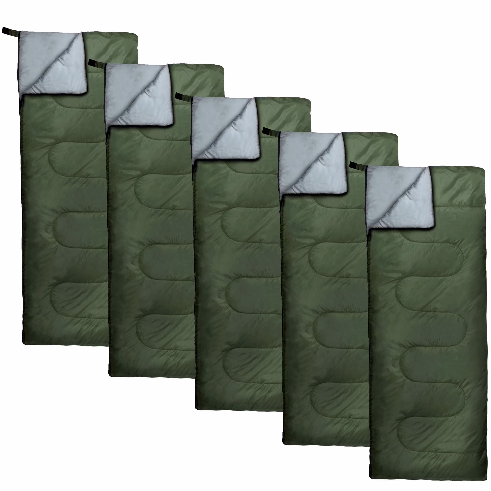 10 Pack Bulk Wholesale of Cold Weather Envelope Sleeping Bags for Adults, Kids, Homeless, Camping, Indoors, Outdoors - 10 Count Sleeping Bags in Black, Navy Blue, Forest Green, Red - 71"L x 30"W - Image 7