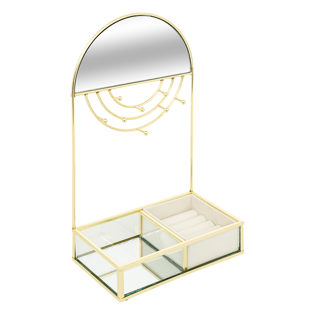 Jewellery box "Isra" Gold-tone metal, H.29 cm